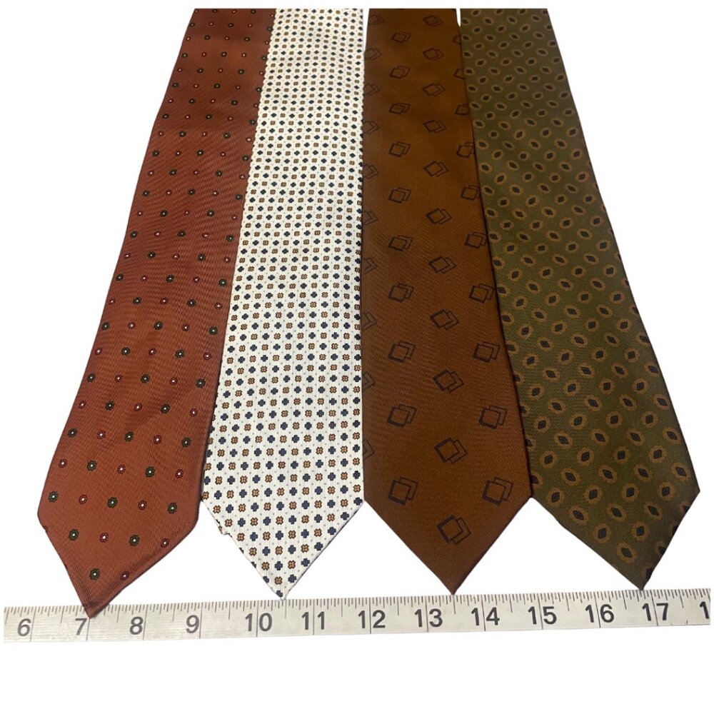 4 Vilola Milano Handmade in Italy 100% Silk Ties